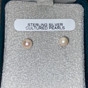 Pearl Sterling Silver Earrings